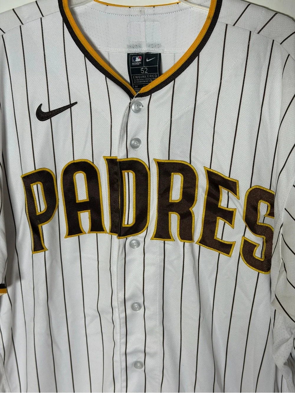 Nike Authentic San Diego Padres Pinstripe Droopy #2 Custom Jersey Size 52